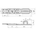 Basi SF 10 140  időjárásálló lakatpánt B69000140