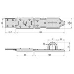 Basi SF 10 160  időjárásálló lakatpánt B69000160
