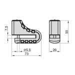 Basi ZR 311 féktárcsa zár B69900311