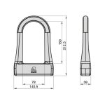 Basi ZR 315  kerékpár U lakat B69900315