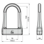 Basi ZR 315  kerékpár U lakat B69900315