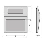 Basi SHN 200 Inox világító házszám B73000021