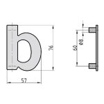 Basi HN 160 b Antracit modern házszám B73001013