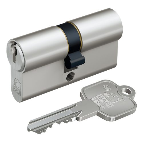 Basi V50 30/40 Nikkel fogazott kulcsos zárbetét BV50000010