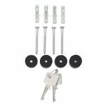 BURG WACHTER Comfort Set 91300 postaláda újságtartóval fehér