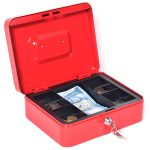 KINGSAFE Cash-250 hagyományos pénzkazetta piros