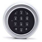 M-Locks AL 2020 Ezüst Alpha billentyűzet elemtartóval M205000