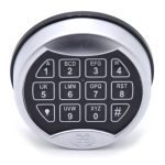 M-Locks PL 3015 Króm fém billentyűzet elemtartóval és LED világítással M321000