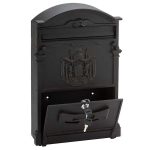 PICCO Renzo díszes kerítésen kívüli postaláda fekete PI0002