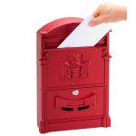 PICCO Renzo díszes kerítésen kívüli postaláda piros PI0006