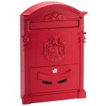 PICCO Terzo díszes kerítésen kívüli postaláda piros PI0011