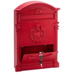 PICCO Terzo díszes kerítésen kívüli postaláda piros PI0011
