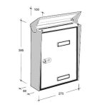 SILMEC Esterno kültéri inox postaláda 10-015