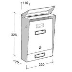 SILMEC Prima postaláda barna 10-201.69