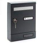 Silmec Alluminio társasházi postaláda Fekete