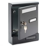 Silmec Alluminio társasházi postaláda Fekete