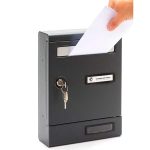 Silmec Alluminio társasházi postaláda Fekete