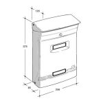 Silmec Gioiosa masszív alumínium postaláda Piros