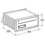 SILMEC Scala 301 ezüst beépíthető postaláda 30-301.72
