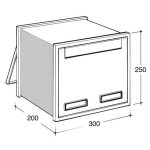 SILMEC Scala 401 arany beépíthető postaláda 30-401.51
