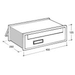 SILMEC Scala 601 arany beépíthető postaláda 30-601.51