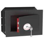 Technomax CR 1 Fekete faliszéf kulcsos zárral TMCR1