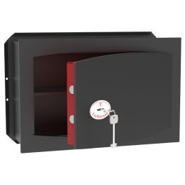 Technomax CR 5 Fekete faliszéf kulcsos zárral TMCR5