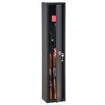 Technomax TCH 3 Fekete fegyverszekrény kulcsos zárral TMTCH3