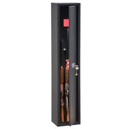   Technomax TCH 3 Fekete fegyverszekrény kulcsos zárral TMTCH3