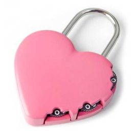   Yale Y-HEART-PINK Rózsaszín számkombinációs lakat kicsiknek Y-HEART-PINK