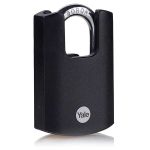 Yale Y121B/40/125/1 Fekete réz lakat kengyelvédelemmel Y121B401251