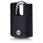 Yale Y121B/40/125/1 Fekete réz lakat kengyelvédelemmel Y121B401251