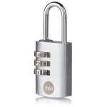 Yale Y151B/22/120/1 Króm krómozott számkombinációs lakat Y151B221201