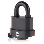 Yale Y220B/51/118/1 Fekete időjárásálló acél lakat Y220B511181