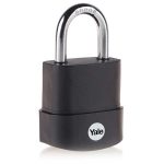 Yale Y227B/45/122/1 Fekete edzett acél lakat védőburkolattal Y227B451221