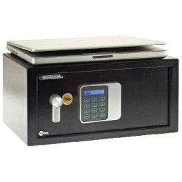   Yale YLG/200/DB laptop széf elektronikus zárral és LCD kijelzővel Fekete