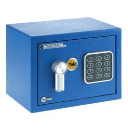   Yale Value Mini kisméretű széf elektronikus zárral kék YSV/170/DB/B
