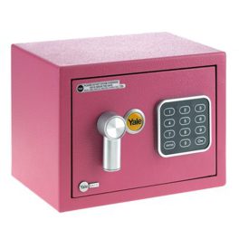   Yale Value Mini kisméretű széf elektronikus zárral pink YSV/170/DB/P