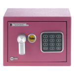 Yale Value Mini kisméretű széf elektronikus zárral pink YSV/170/DB/P