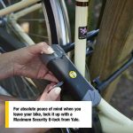 Yale YUL3/14/230/1 Szürke prémium kerékpár U lakat YUL3142301