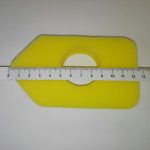 Levegőszűrő betét Briggs 3.75 hp szivacs, perem nélküli, új utángyártott 02-698369-1