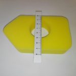 Levegőszűrő betét Briggs 3.75 hp szivacs, perem nélküli, új utángyártott 02-698369-1