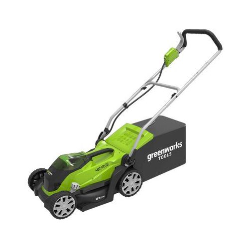 Fűnyíró fűgyűjtős, akkumulátoros Greenworks G40LM35K2x 40 v, 35 cm, 2 db 2ah akku- és 1db töltővel 2501907UC-GW