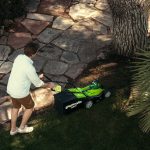 Fűnyíró fűgyűjtős, akkumulátoros Greenworks G40LM35K2x 40 v, 35 cm, 2 db 2ah akku- és 1db töltővel 2501907UC-GW