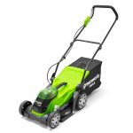 Fűnyíró fűgyűjtős, akkumulátoros Greenworks G40LM35K2x 40 v, 35 cm, 2 db 2ah akku- és 1db töltővel 2501907UC-GW