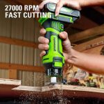 Marógép Greenworks G24SS akkumulátoros 24v, vmélység fa: 31,5mm, akku-töltő nélkül 3501807-GW