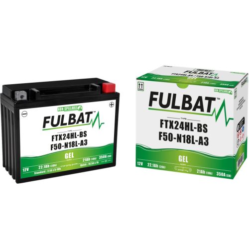 Akkumulátor Fulbat  zselés 12v 21ah -+ polaritású ftx24hl-bs 550982-FU
