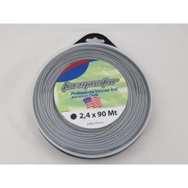 Damil 2.4mm kerek   90 méter alu olasz FIN/T/2.4/0.5/A/B/K