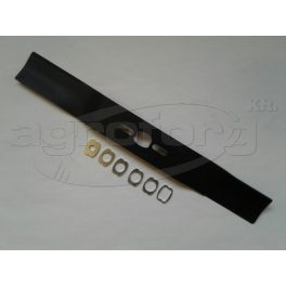   Fűnyíró kés  480 mm, univerzális hajlított, betétgyűrűvel utángyártott MOG144/R