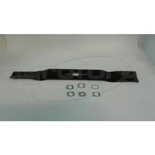 Fűnyíró kés  530 mm, univerzális hajlított, betétgyűrűvel utángyártott MOG146/R